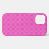 色あせたピンクの円パターン緑Case-Mate iPhone Case-Mate iPhoneケース (裏面 (横))
