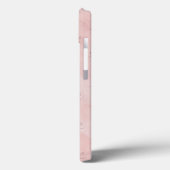 色あせたピンクの背景に手書き愛 Case-Mate iPhoneケース (裏面 / 左)