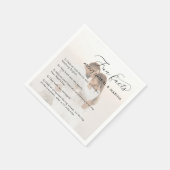 色あせたフォトスクリプトおもしろいファクト結婚ズnewlyweds スタンダードカクテルナプキン (角)