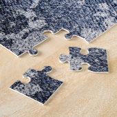 色あせたフローラデニム:グランギーのテクスチャ付き背景 ジグソーパズル (側面)