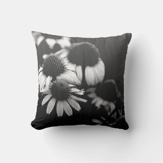 色あせたフローラ クッション (正面)