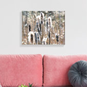 色あせたフワフワのカタイル春自然 キャンバスプリント (インサイチュ (リビング))