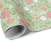 色あせたヴィンテージスチームパンククロックワークポケットウォッチ ラッピングペーパー (ロールコーナー)