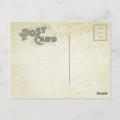 色あせたヴィンテージフラワーブーケ5 ポストカード (裏面)