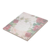 色あせたヴィンテージフローラレター タイル (側面)