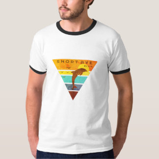 色あせたヴィンテージリンガーTシャツ Tシャツ