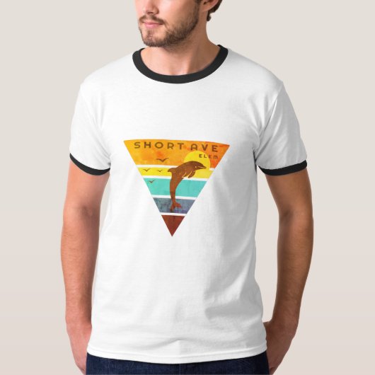 色あせたヴィンテージリンガーTシャツ Tシャツ (正面)
