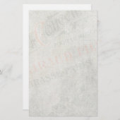 色あせたヴィンテージ紙パリジャン広告コラージュ 便箋 (正面/裏面)