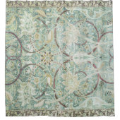 色あせた埃っぽい緑の闘牛場ハンマースミス・モリス シャワーカーテン (正面)