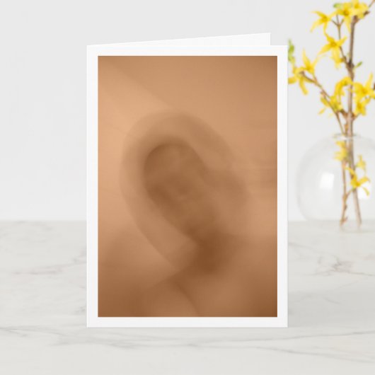 色あせた姿の背景 カード (黄色い花)