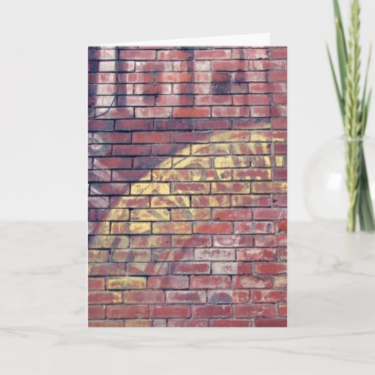 色あせた広告 カード (正面)