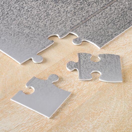 色あせた愛のハートシミュレート木目 ジグソーパズル (側面)