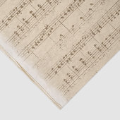 色あせた日焼け止めヴィンテージ背景の楽譜 薄葉紙 (詳細)