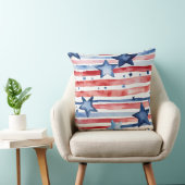 色あせた星と縞模様 クッション (椅子)