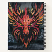 色あせた栄光：風化した神話を描いた緑の肖像 ノートブック (裏面)