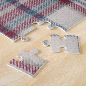 色あせた格子形ジグソーパズル ジグソーパズル (側面)