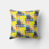 色あせた模様の装飾用クッション クッション (裏面)