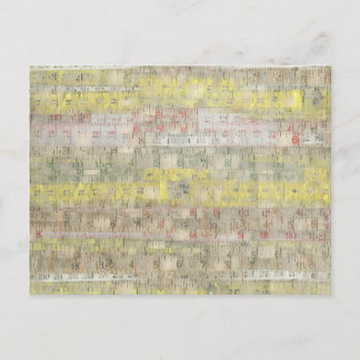 色あせた測定テープの背景 ポストカード