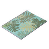 色あせた熱帯葉の ノートブック (左側)