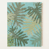 色あせた熱帯葉 プランナー手帳 (裏面)