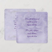 色あせた紫のバラ 招待状 (正面/裏面)
