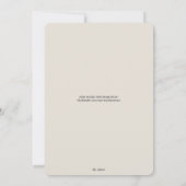 色あせた緑の背と結婚トープ セーブザデート (裏面)