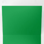 色あせた緑、シダ、森の緑。 三つ折りカード (内部最初)