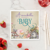 色あせた羊飼いの上に魅惑の森の妖精の庭 スタンダードランチョンナプキン (インサイチュ)