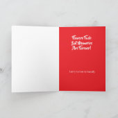 色あせた花が思い出は永遠のメモリアルデー カード (内部)