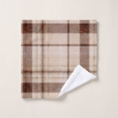 色あせた茶色調の布巾セット バスタオルセット (ウォッシュタオル)