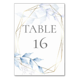 色あせた薄紫と埃っぽい青い葉 テーブルナンバー
