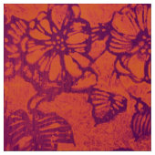 色あせた赤い布のハミングバード ファブリック (見本)