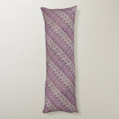 色あせた赤い幾何学的パターン ボディピロー (裏面 (縦))