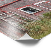 色あせた赤い納屋 フォトプリント            (角)