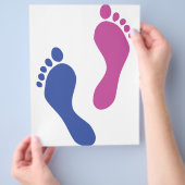 色あせた足跡 チラシ (手)