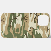 色あせた迷彩柄 Case-Mate iPhoneケース (裏面 (横))