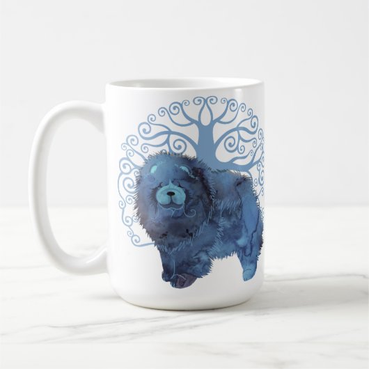 色あせた遺伝子の両側の生命の木を選ぶ コーヒーマグカップ (左)