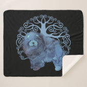 色あせた遺伝子の生の木を選ぶ シェルパブランケット (正面(横))