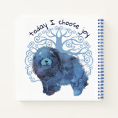 色あせた遺伝子人生のチャウツリーをパーソナライズ ノートブック (裏面)