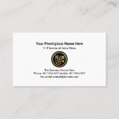 色あせた金ゴールドパイプが青い水を漏らす 名刺 (裏面)