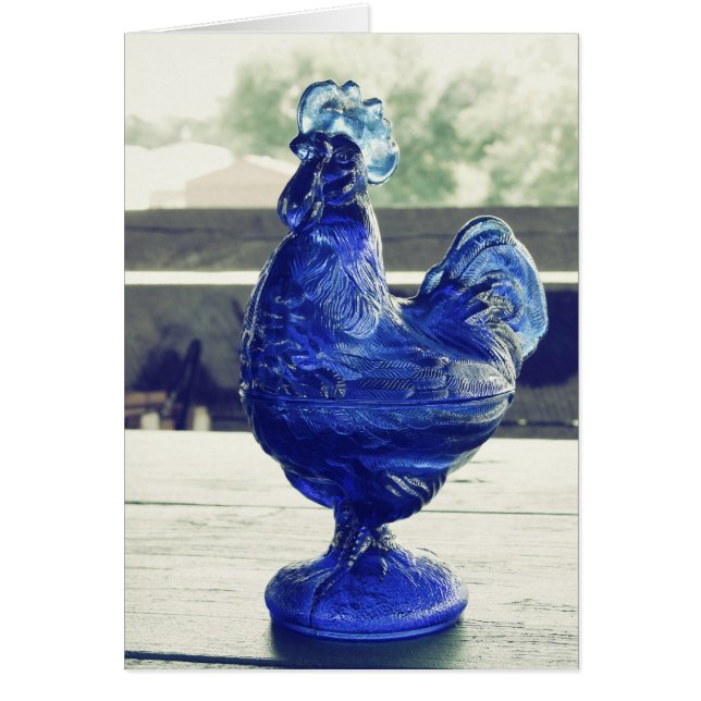 色あせた青いガラス色 (正面)