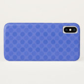 色あせた青い円のパターン Case-Mate iPhoneケース (裏面(横))