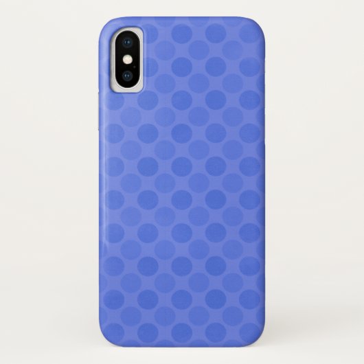 色あせた青い円のパターン Case-Mate iPhoneケース (裏面)