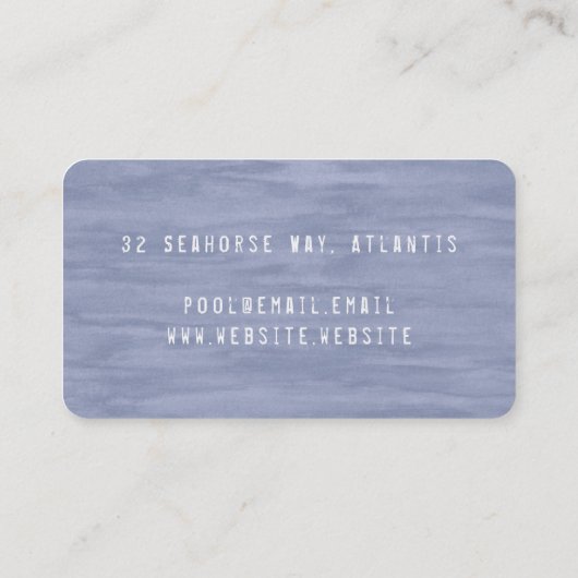 色あせた青の名刺 名刺 (裏面)