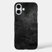 色あせた黒いレザーテクスチャ Case-Mate iPhoneケース (裏面)
