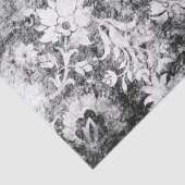 色あせた黒と白の花 薄葉紙 (詳細)