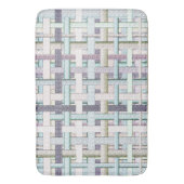 色あせた「チェス」を布またはキャンバスで表示 バスマット (正面縦)