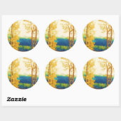 色あせた《植物》アスペン ラウンドシール (シート)