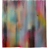 色あせとインク シャワーカーテン (正面)