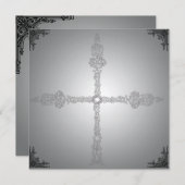 色あせケルト十字形ゴシック招待状 招待状 (正面/裏面)